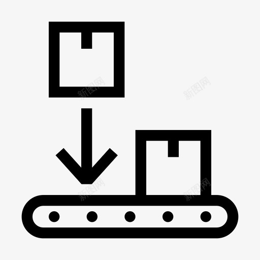 传送带流水线包裹svg_新图网 https://ixintu.com 传送带 流水线 包裹 仓库 购物 电子商务 送货