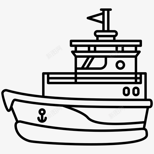 船渡游svg_新图网 https://ixintu.com 渡船 游运 运侧 视线