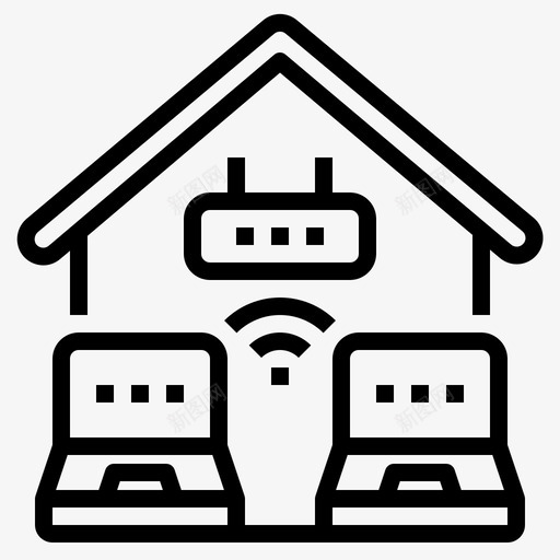 家庭办公室互联网笔记本电脑svg_新图网 https://ixintu.com 家庭 办公室 互联网 笔记本 电脑 在家 工作 概述