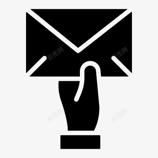 接收邮件通信信封svg_新图网 https://ixintu.com 接收 邮件 通信 信封 信件 消息 业务管理