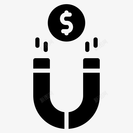 磁铁吸引美元svg_新图网 https://ixintu.com 营销 磁铁 吸引 美元 磁性 增长 雕文