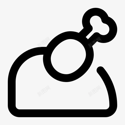 鸡肉快餐薯条svg_新图网 https://ixintu.com 快餐 鸡肉 薯条