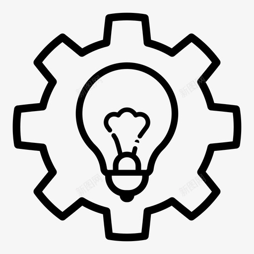 解决方案装备想法svg_新图网 https://ixintu.com 解决方案 装备 想法 灯泡 选项 设置 智能