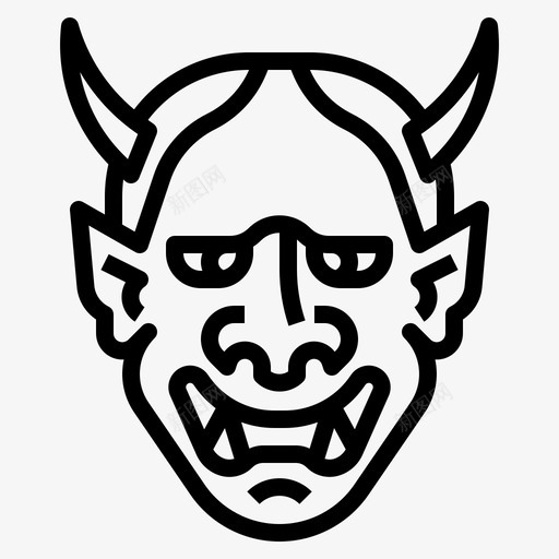 汉尼亚文化日本svg_新图网 https://ixintu.com 日本 汉尼 亚文化 面具 起源 外线