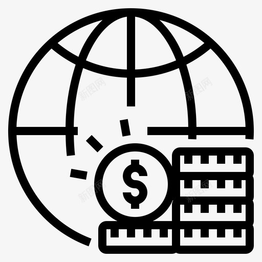 全球商业投资svg_新图网 https://ixintu.com 商业 全球 投资 货币 网上银行 概念 大纲