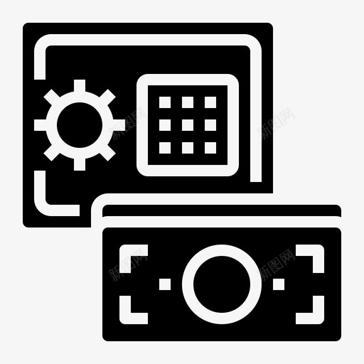 保险箱现金钱svg_新图网 https://ixintu.com 保险箱 现金 金钱 安全 经营理念 扎实
