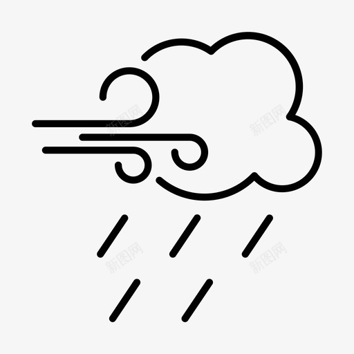 雨和风季节天气svg_新图网 https://ixintu.com 季节 风雨 和风 天气