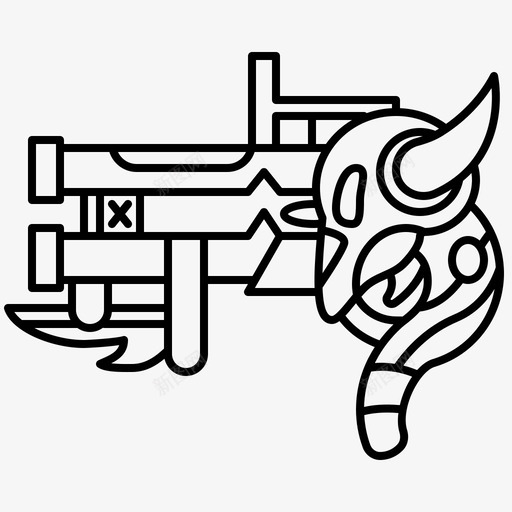 枪幻想游戏svg_新图网 https://ixintu.com 游戏 幻想 战士 武器 元素