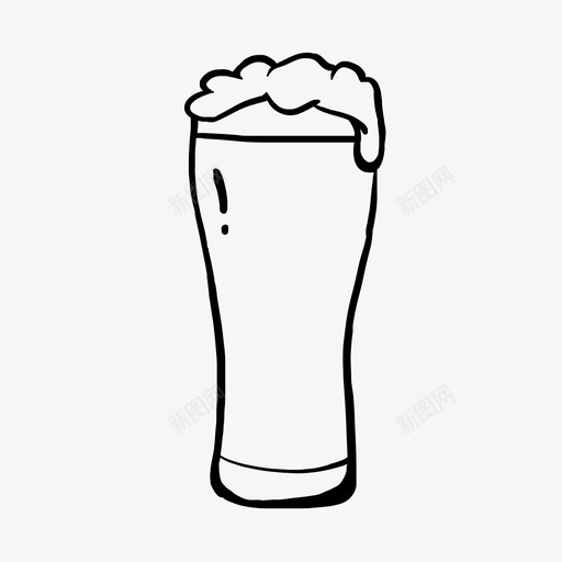 拉制啤酒杯饮料啤酒手工拉制svg_新图网 https://ixintu.com 拉制 啤酒杯 饮料 啤酒 手工