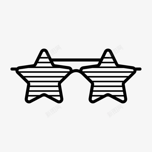明星派对眼镜墨镜眼镜svg_新图网 https://ixintu.com 眼镜 明星 派对 墨镜