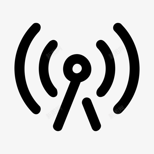 热点信号发射机svg_新图网 https://ixintu.com 热点 信号 发射机 塔台 基站 通信