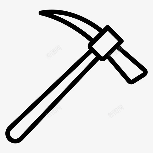镐斧采矿svg_新图网 https://ixintu.com 镐斧 采矿 工具