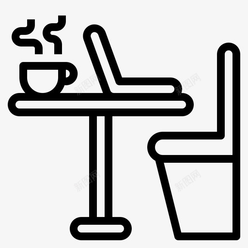 桌子椅子咖啡馆svg_新图网 https://ixintu.com 桌子 咖啡馆 椅子 餐厅
