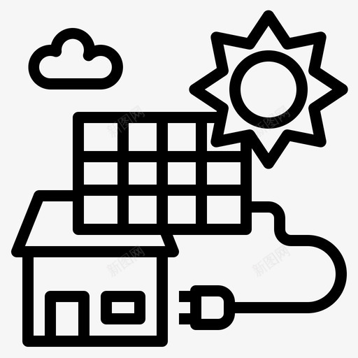 太阳能生态住宅svg_新图网 https://ixintu.com 太阳能 生态 住宅 电力 能源 概述