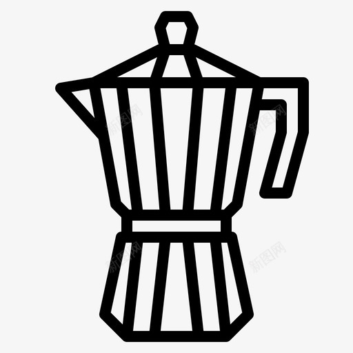 采购产品莫卡壶莫卡壶咖啡机svg_新图网 https://ixintu.com 莫卡壶 咖啡机 咖啡店 采购 产品 浓缩 咖啡 机器 轮廓