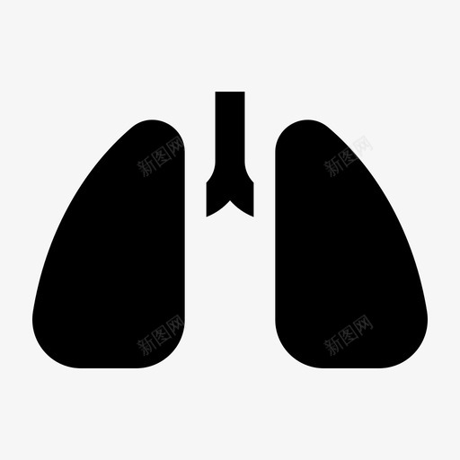 呼吸胸部肺部svg_新图网 https://ixintu.com 保重 健康 医疗 呼吸 固体 肺炎 肺脏 肺部 胸部
