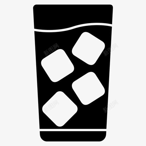 水饮料杯子svg_新图网 https://ixintu.com 饮料 杯子 新鲜度 口渴 符号