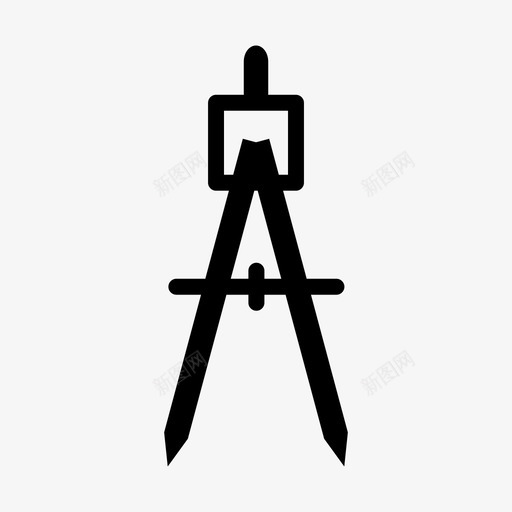 指南针教育数学svg_新图网 https://ixintu.com 教育 指南针 数学 学校 文具 图标