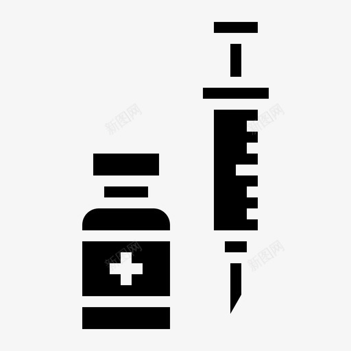 注射医疗疫苗svg_新图网 https://ixintu.com 注射 医疗 疫苗 保健 固体
