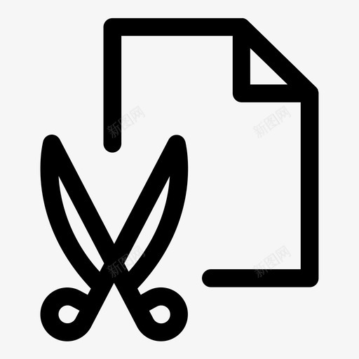 剪切文件删除文档svg_新图网 https://ixintu.com 剪切 文件 删除 文档 剪刀 基本