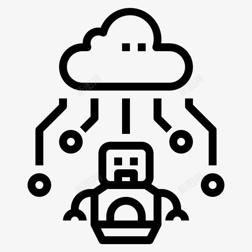 云人工智能机器人svg_新图网 https://ixintu.com 人工智能 机器人 技术 概述