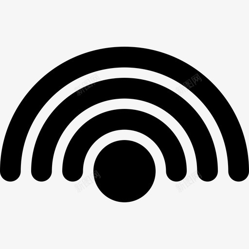 wifi接口基本图示符svg_新图网 https://ixintu.com 接口 基本 图示