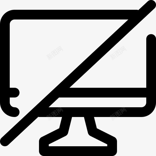 桌面关闭中断静音svg_新图网 https://ixintu.com 关闭 桌面 中断 静音 屏幕 通讯