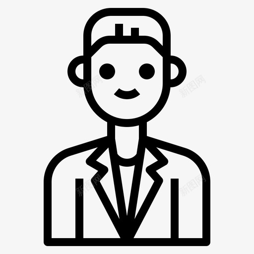 阿凡达可爱男人svg_新图网 https://ixintu.com 阿凡 男人 可爱 年轻 轮廓