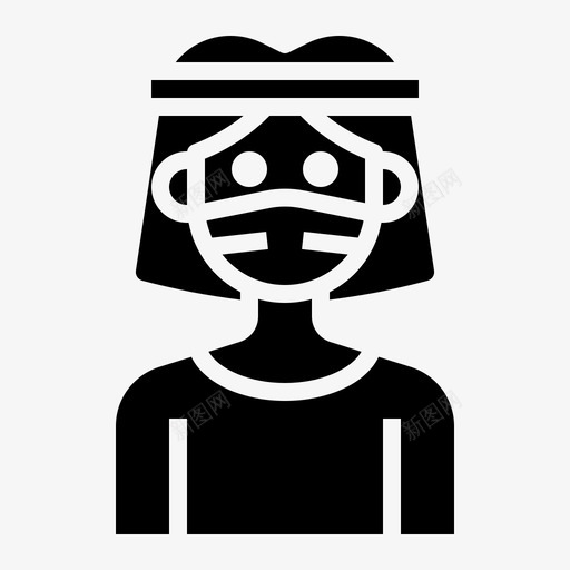 头像长发男人svg_新图网 https://ixintu.com 头像 长发 男人 面具 角色 色带 面罩