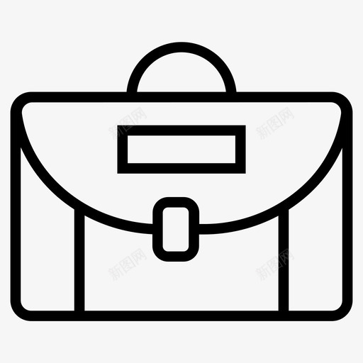 办公文具公文包办公包svg_新图网 https://ixintu.com 办公文具 公文包 办公 商务管理 大纲