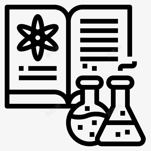 科学书籍化学svg_新图网 https://ixintu.com 科学 书籍 化学 教育 物理 返校 大纲