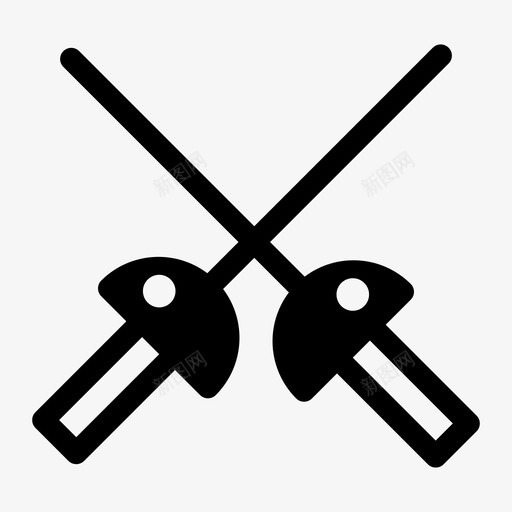 击剑决斗重剑svg_新图网 https://ixintu.com 击剑 决斗 重剑 剑剑 运动 最好 好的 爱好