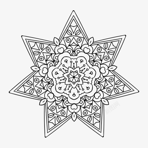 曼荼罗彩色书印度svg_新图网 https://ixintu.com 曼荼 罗彩色 彩色 印度 美亨 精神 罗集