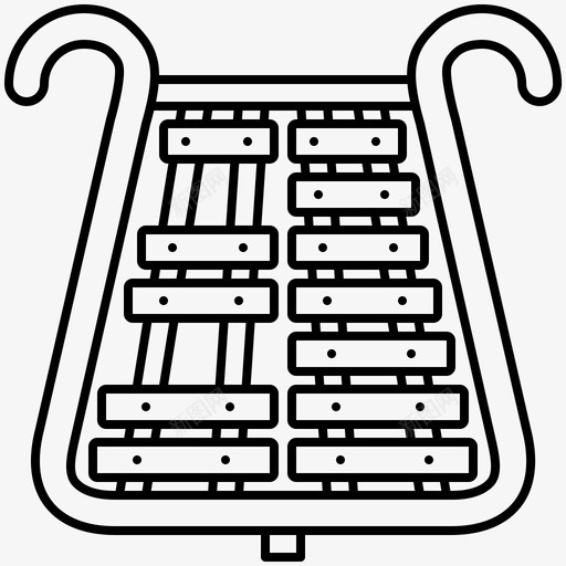 钟琴乐队旋律svg_新图网 https://ixintu.com 钟琴钟 乐队 旋律 打击乐 乐器