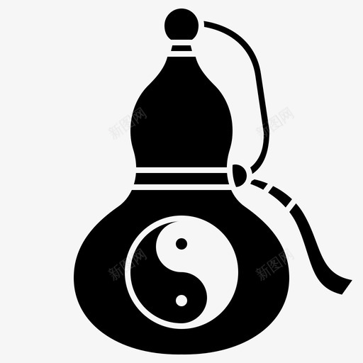 葫芦中国文化svg_新图网 https://ixintu.com 葫芦 中国文化 装饰 传统 中国 新年 雕文
