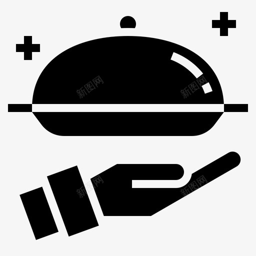 客房服务食物手svg_新图网 https://ixintu.com 客房服务 食物 托盘 酒店 固体
