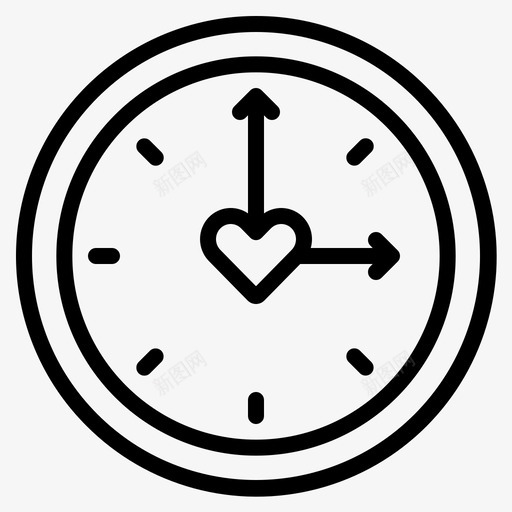 时钟爱情时间svg_新图网 https://ixintu.com 时钟 爱情 时间 婚礼