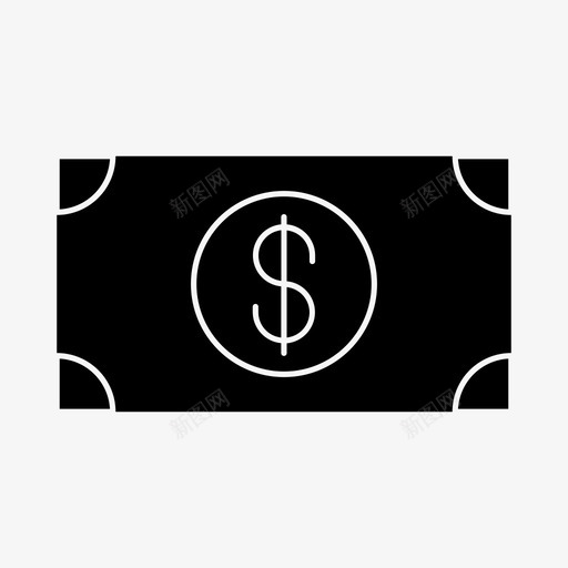 美元纸商业金融svg_新图网 https://ixintu.com 美元 金融 商业 货币 图标