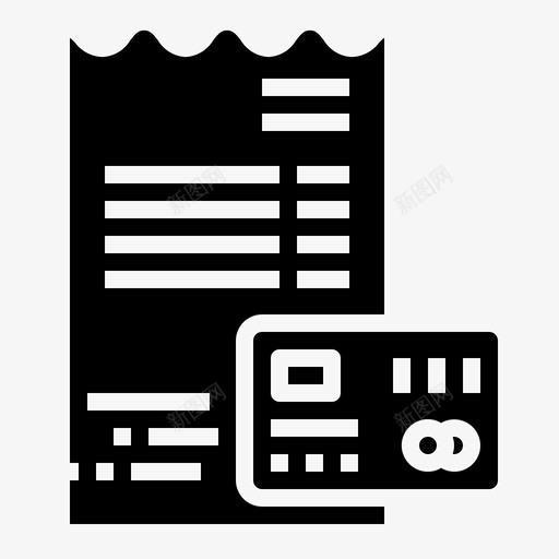 账单信用卡发票svg_新图网 https://ixintu.com 账单 信用卡 发票 钱付款 付款 经营理念 扎实