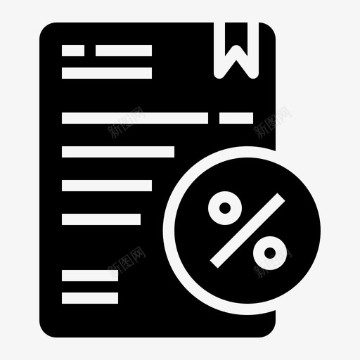 折扣单据财务svg_新图网 https://ixintu.com 折扣 单据 财务 百分比 报表