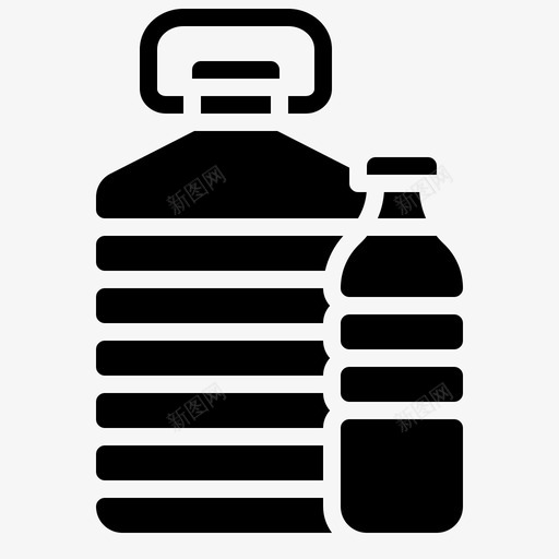 水瓶装加仑svg_新图网 https://ixintu.com 水瓶 瓶装 加仑 健康 超市 固体