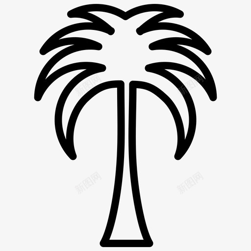 棕榈树海滩椰子树svg_新图网 https://ixintu.com 棕榈树 海滩 椰子树 岛屿 热带 旅游度假 旅行