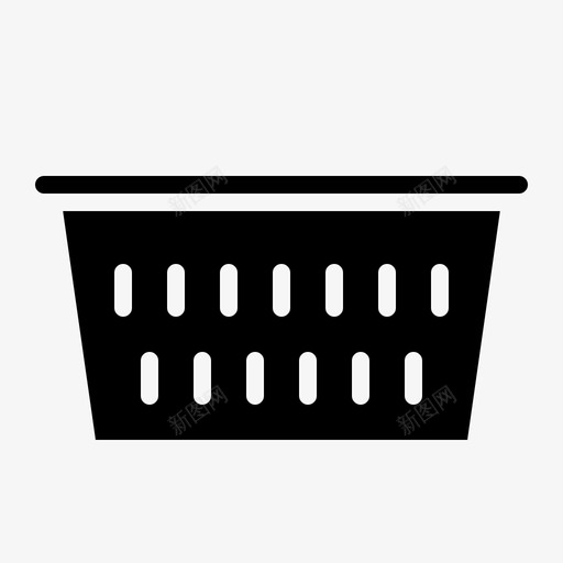 洗衣房篮子清洁svg_新图网 https://ixintu.com 洗衣房 篮子 清洁 家庭 洗衣 固体