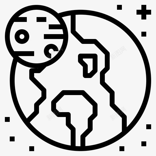地球天文学月球svg_新图网 https://ixintu.com 地球 天文学 月球 轨道 行星 空间 星系 轮廓