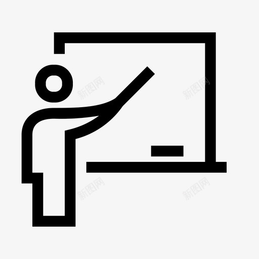 教师黑板课程svg_新图网 https://ixintu.com 黑板 教师 课程 在线教育 教育 在线学习
