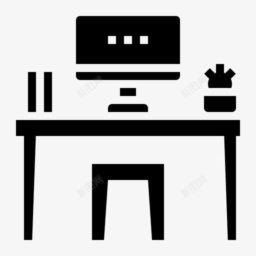 办公室电脑桌子svg_新图网 https://ixintu.com 办公室 电脑 电脑桌 桌子 办公桌