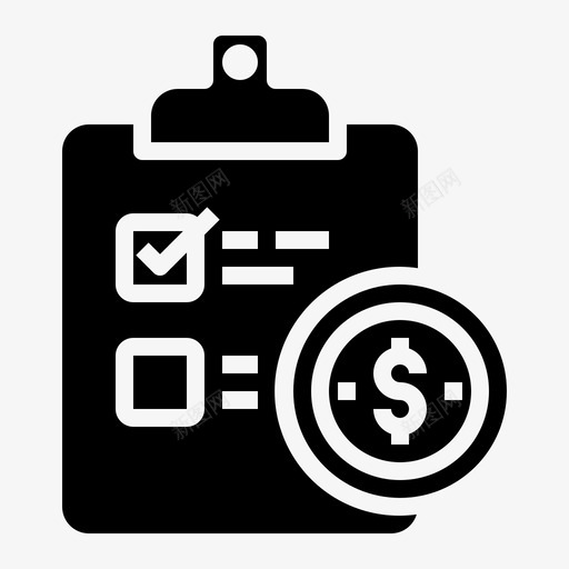 计划检查表剪贴板svg_新图网 https://ixintu.com 投资 计划 检查表 剪贴板 资金