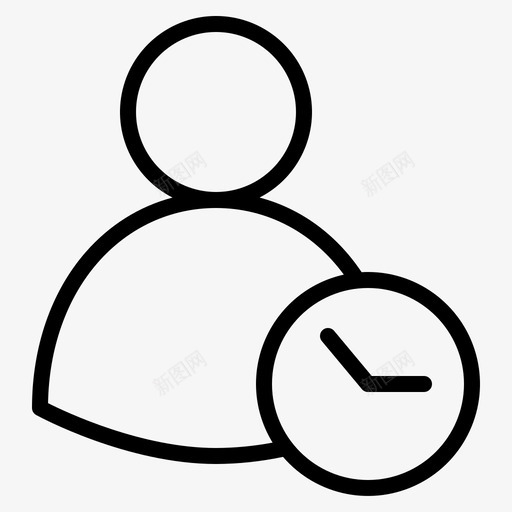 历史记录帐户时钟svg_新图网 https://ixintu.com 历史 记录 帐户 时钟 成员 配置文件 用户
