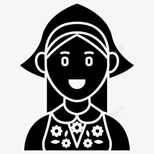女性角色服饰民俗svg_新图网 https://ixintu.com 女性 角色 民族 服饰 民俗 瑞典 瑞典语 字形