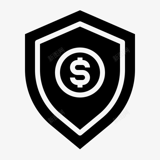 盾牌保险金钱svg_新图网 https://ixintu.com 盾牌 保险 保险金 金钱 保护 安全 业务